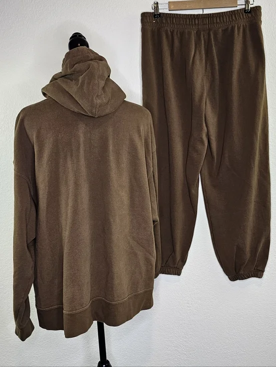 Air Jordan Flight Women's Oversized Fleece Hoodie and matching Sweat Suit Large - Picture 4 of 7